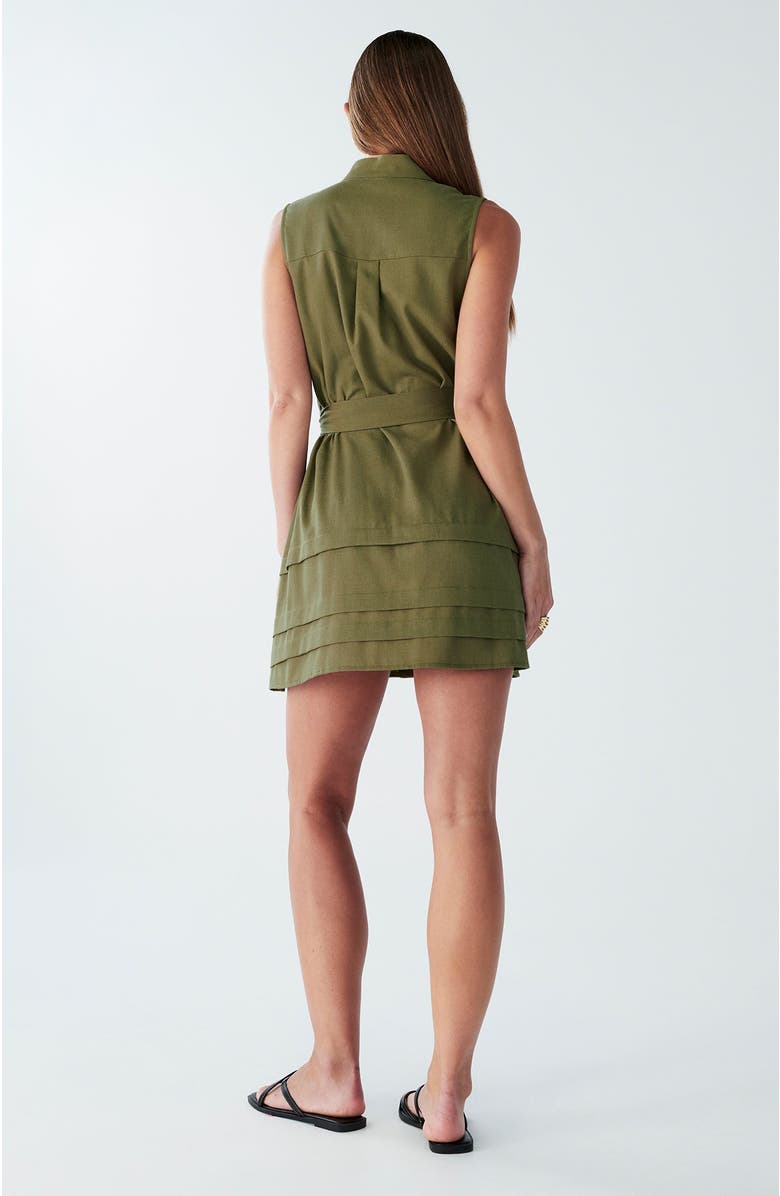 WILLA Justice Mini Dress, Alternate, color, Olive Green