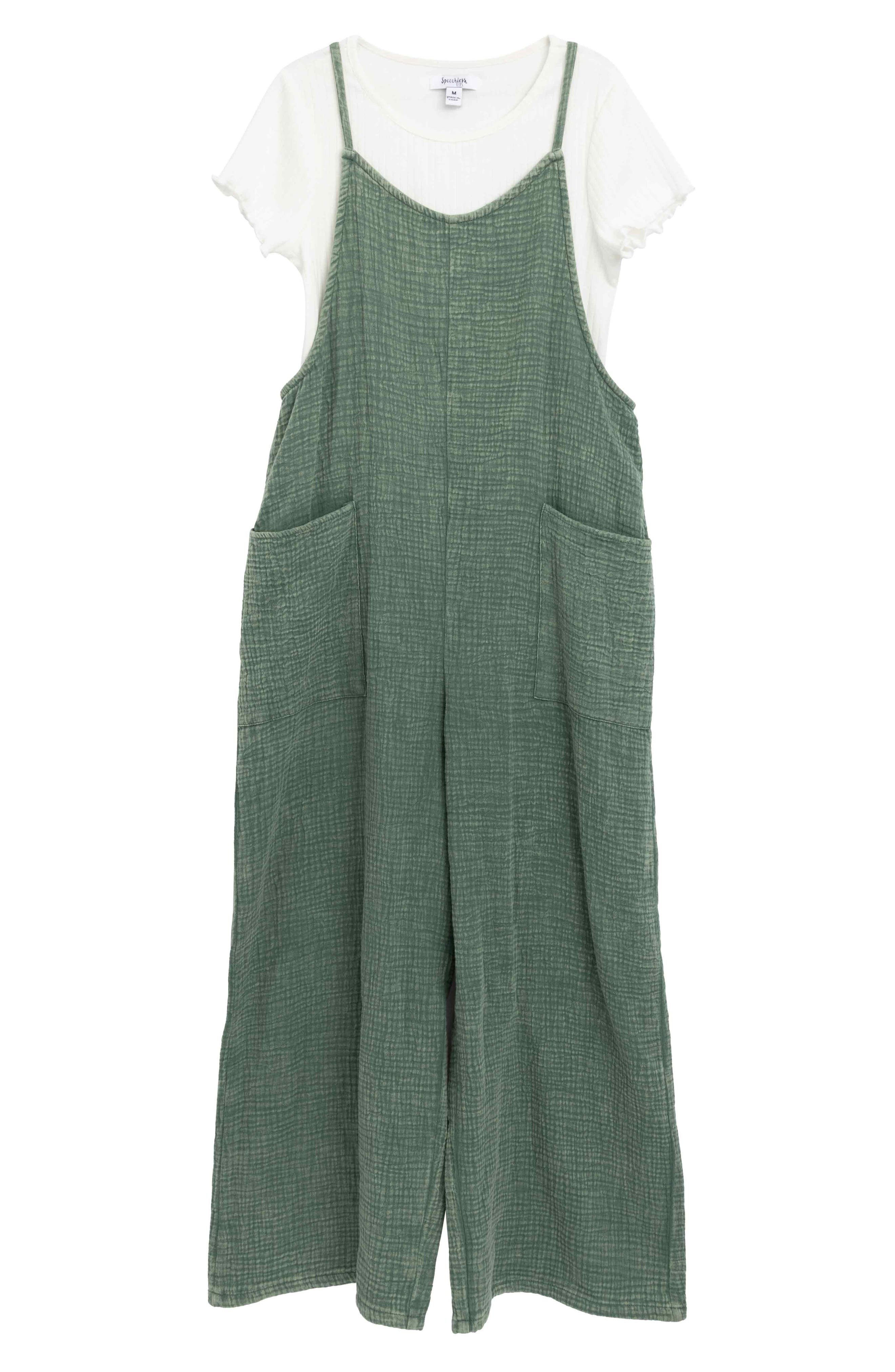 Speechless Kids' T-Shirt & Wide Leg Jumpsuit Set