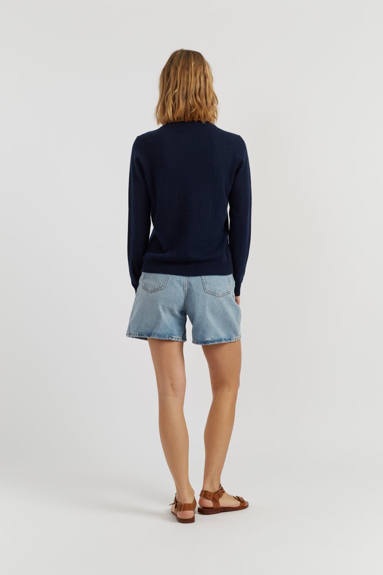 Air Cashmere Sweater, Alternate, color, Navy