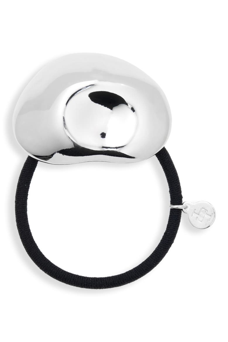 Zoe Ponytail Cuff, Main, color, RHODIUM