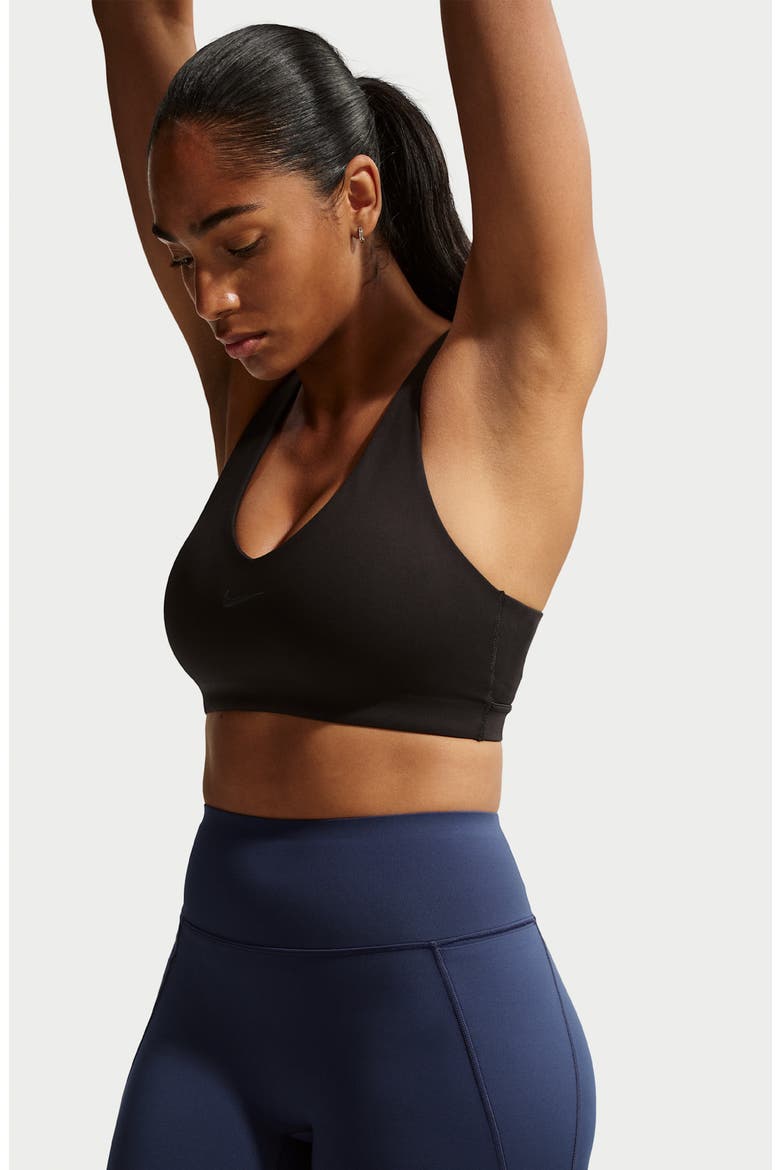 Universa Medium-Support High-Waisted Pocket Biker Shorts, Alternate, color, MIDNIGHT NAVY/ DARK OBSIDIAN