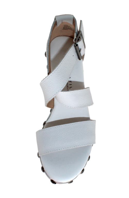 Volatile Zitola Platform Wedge Sandal In White