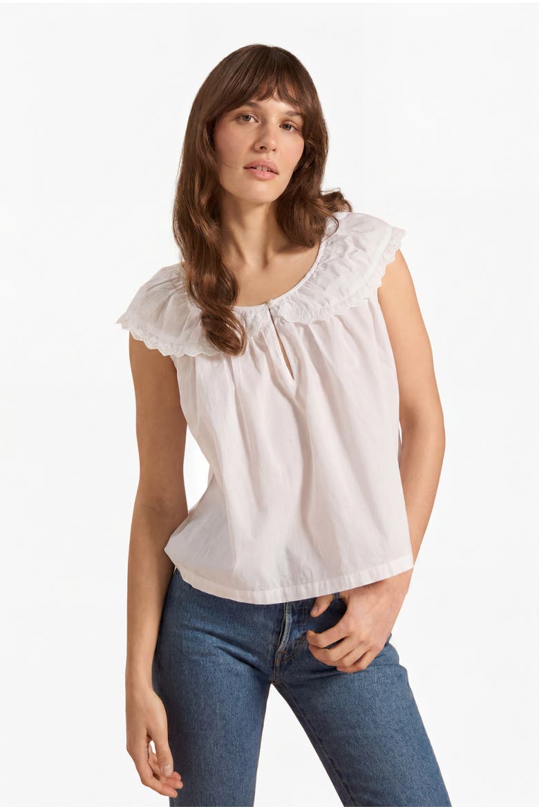 Eponine Blouse, Main, color, White