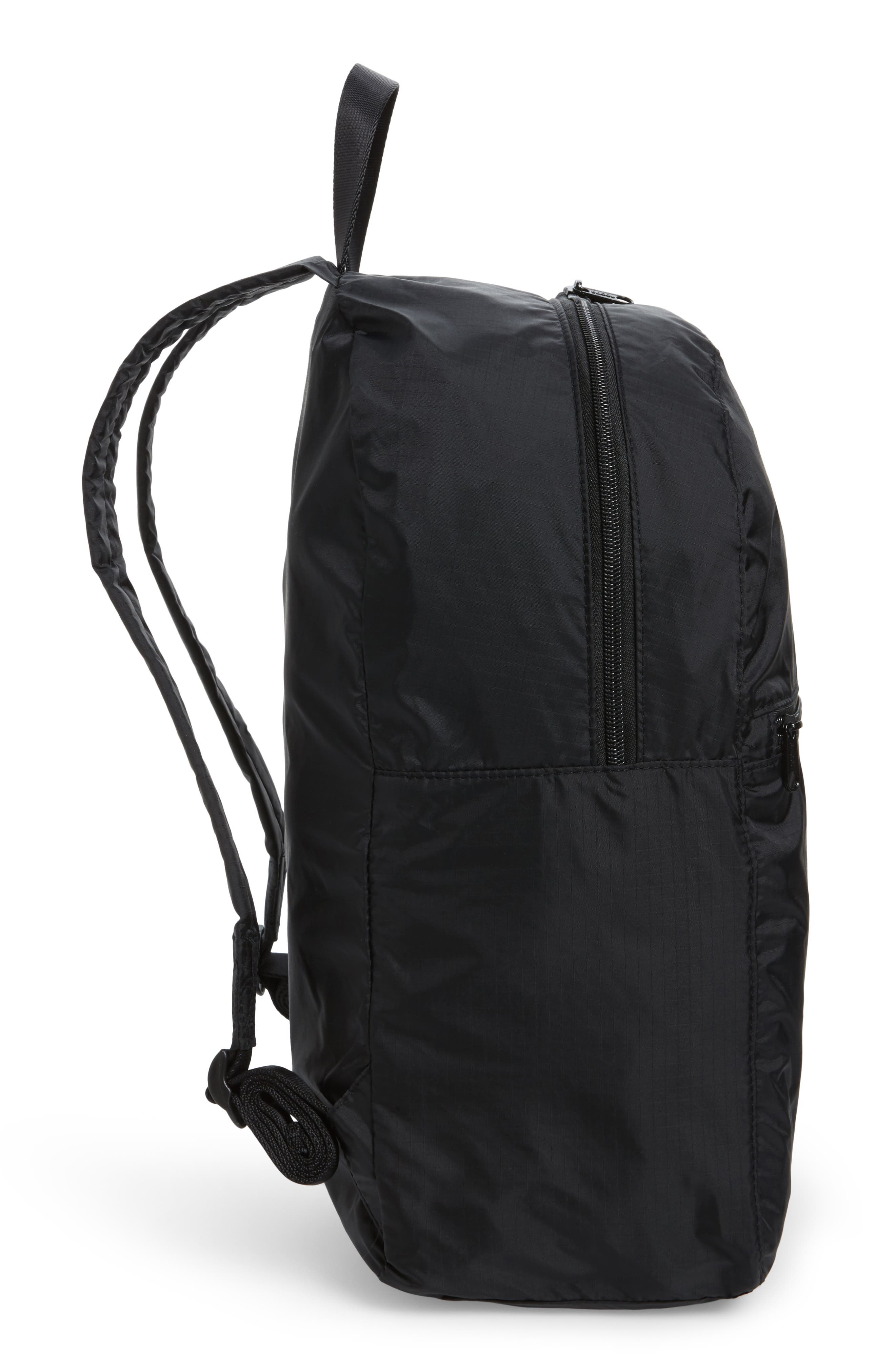 Ripstop Nylon Backpack, Alternate, color, BLACK