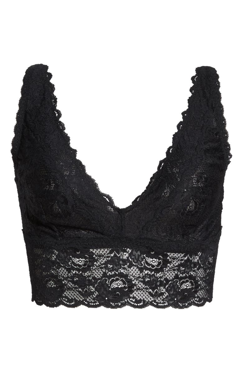 Cosabella Never Say Never Plungie Lace Longline Bralette, Alternate, color,