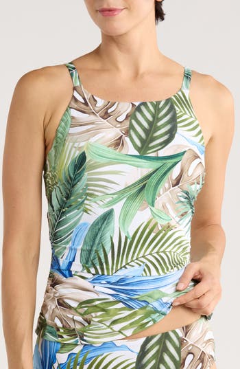 Jantzen Lauren Tankini Bikini Top In Multi