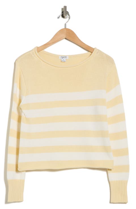 Stripe Boat Neck Sweater