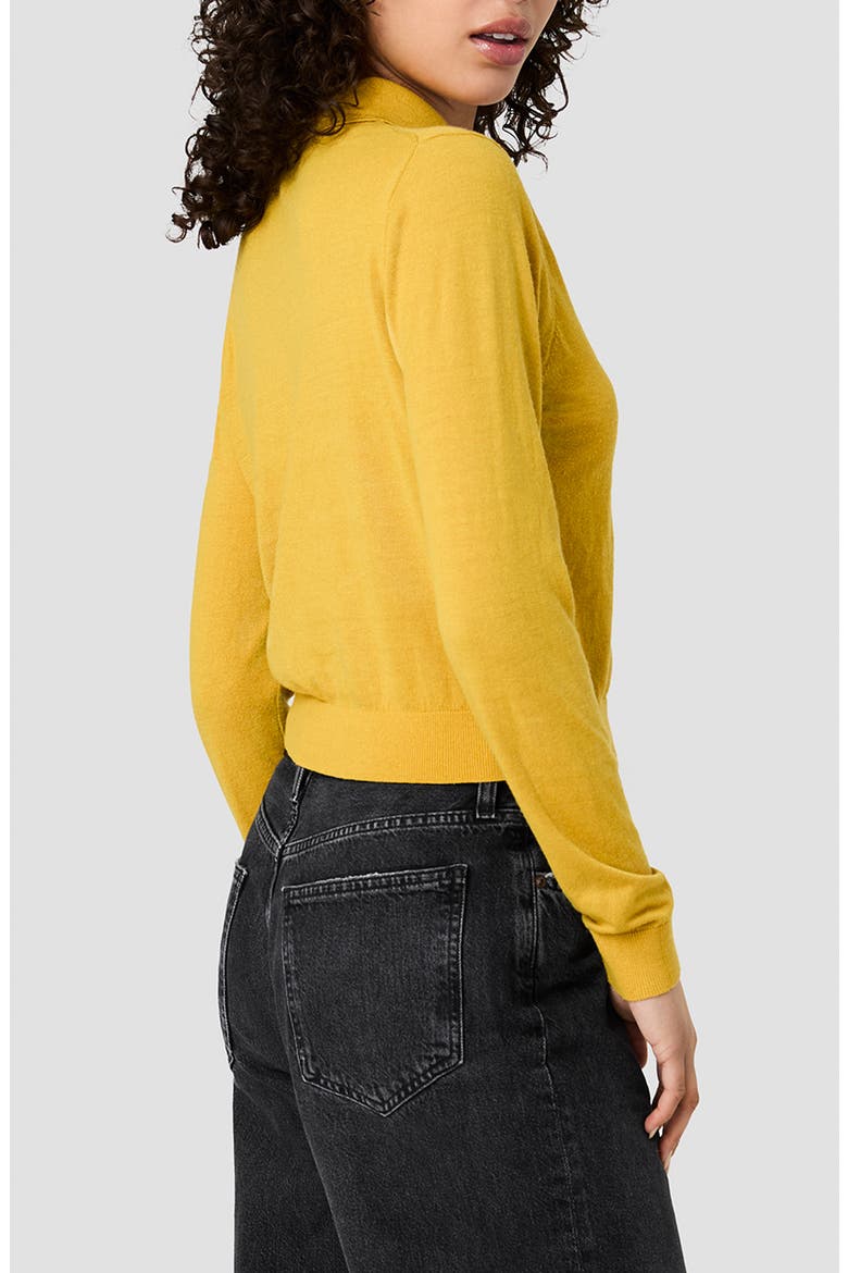 Nola Long Sleeve Polo, Alternate, color, DEEP MARIGOLD