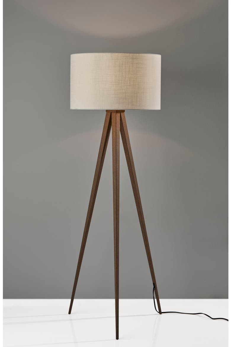 Director Floor Lamp, Alternate, color, METAL WITH ROSEWOOD VENEER
