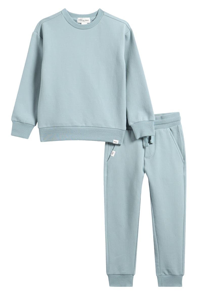 Kids' Crewneck Sweatshirt & Joggers Set, Main, color, DUSTY BLUE