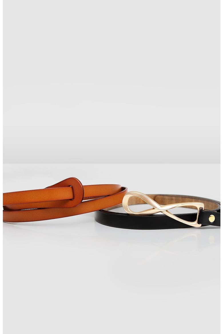 London Mood Leather Tie Belt, Alternate, color, Black