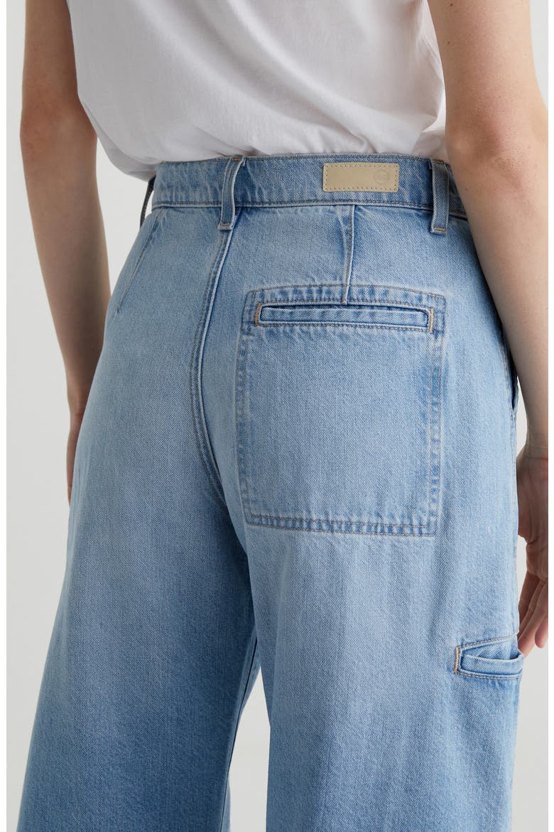 Hazal Ankle Barrel Utility Jeans, Alternate, color, SIREN