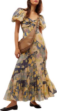 Free People Sundrenched Floral Tiered Maxi Sundress