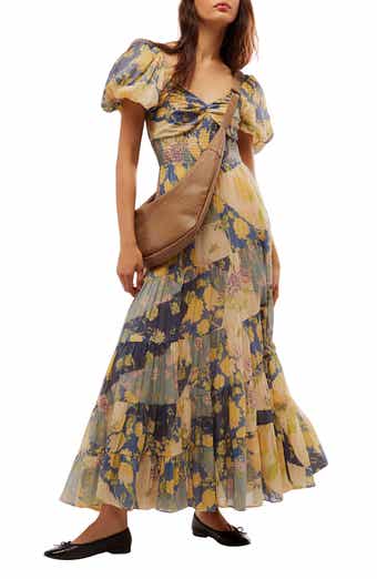 Free People Sundrenched Floral Tiered Maxi Sundress