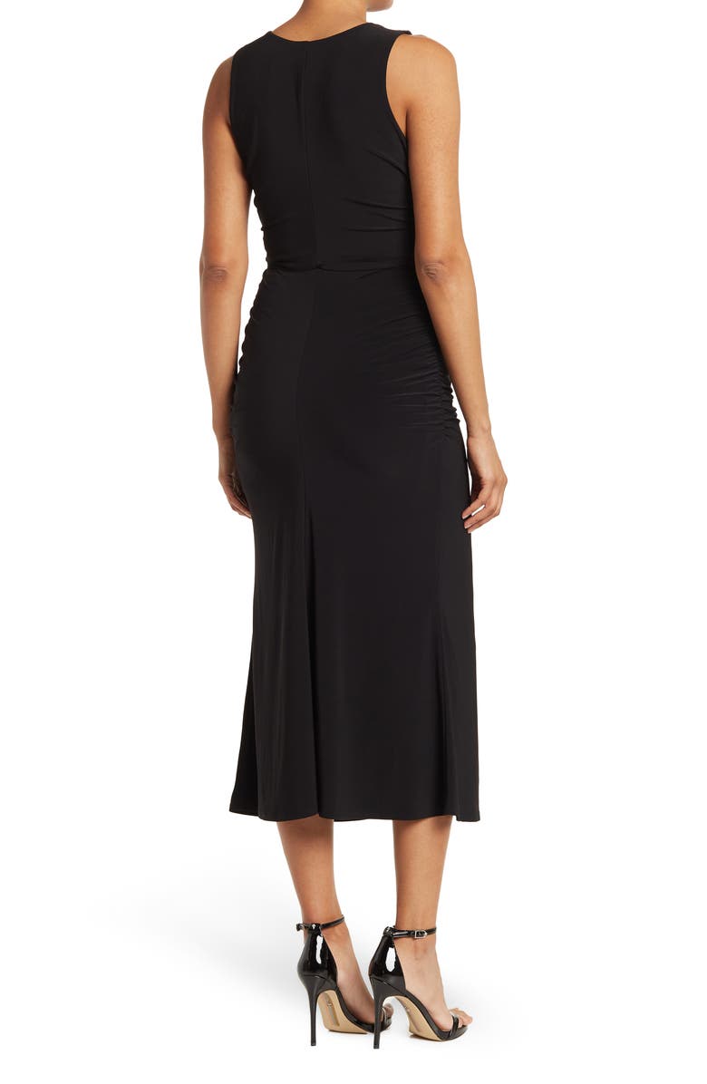 Halogen<sup>®</sup> Sleeveless Ruched Midi Dress, Alternate, color,