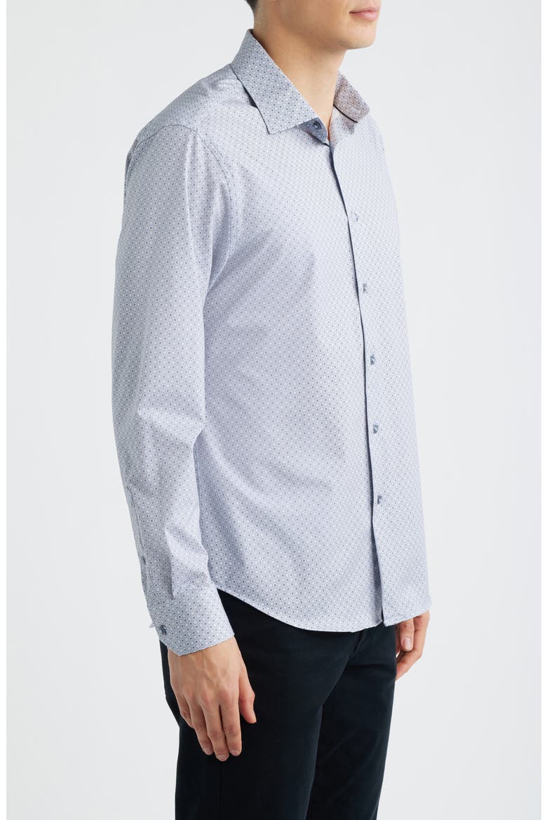 James OoohCotton® Dot Print Button-Up Shirt, Alternate, color, AIR BLUE