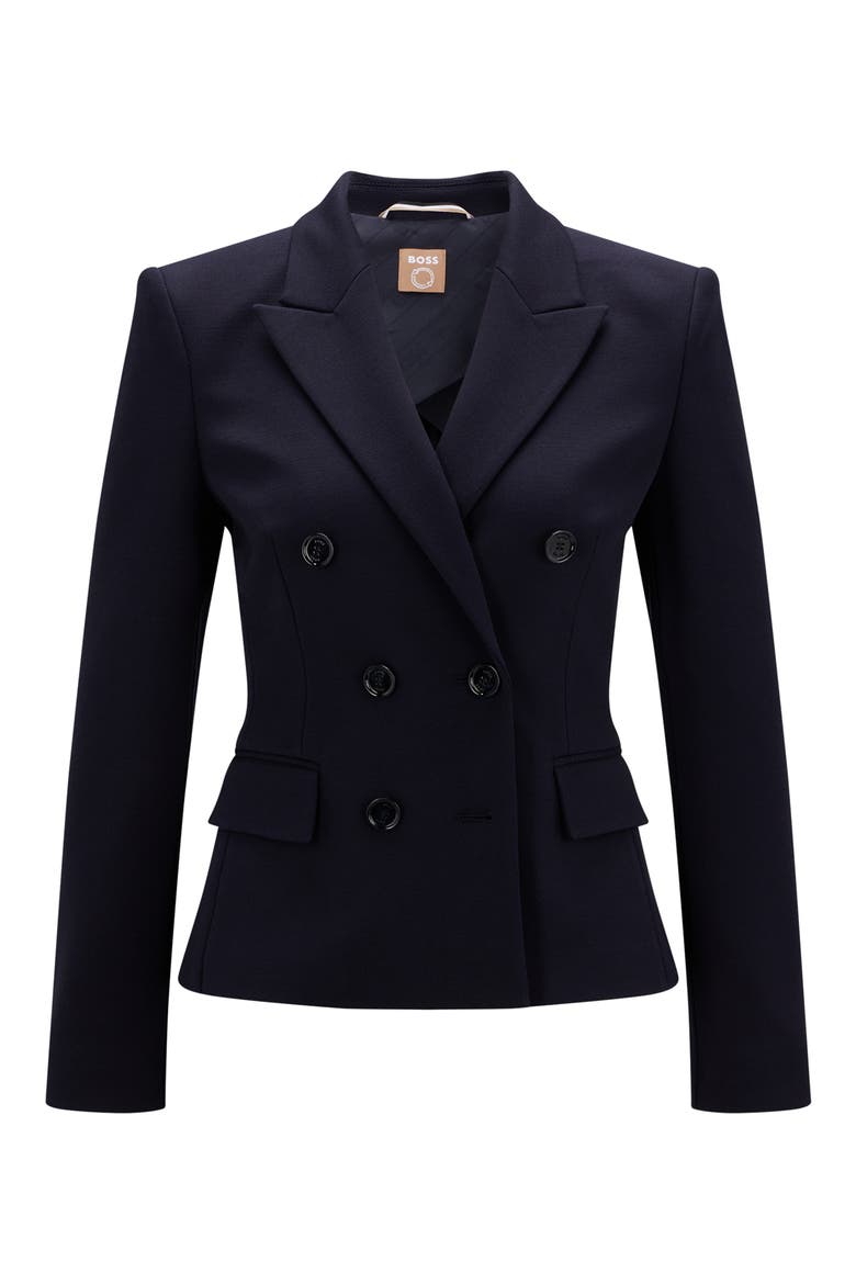 Jocalia Double Breasted Jacket, Alternate, color, OPEN BLUE