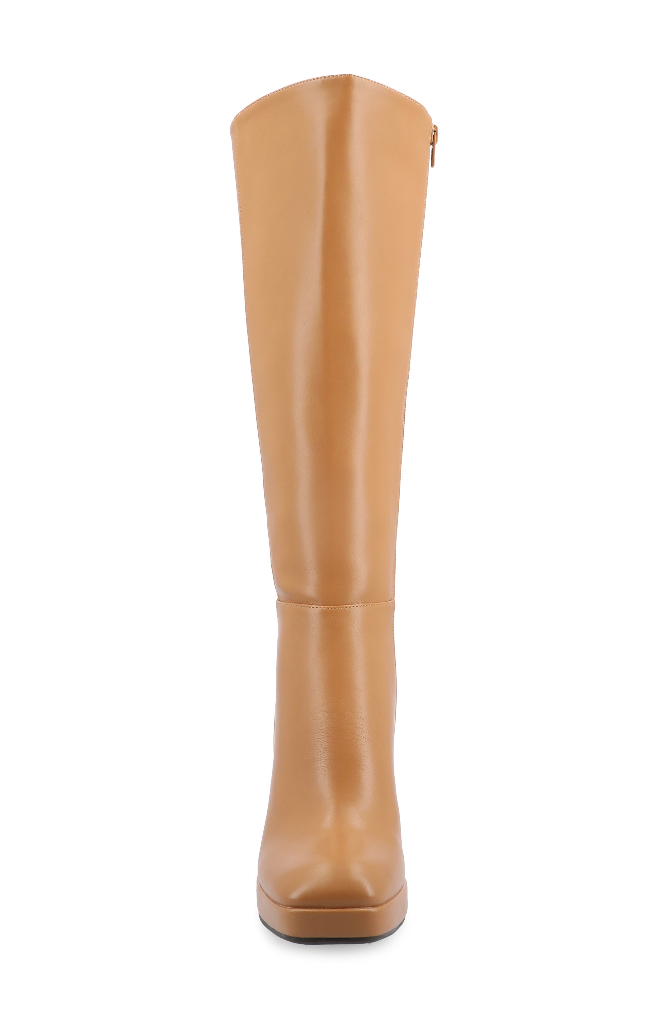 Journee Collection Mylah Block Heel Boot, Alternate, color, Tan