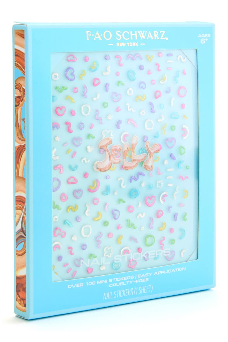 Kids' Jelly Nail Stickers, Main, color, PINK