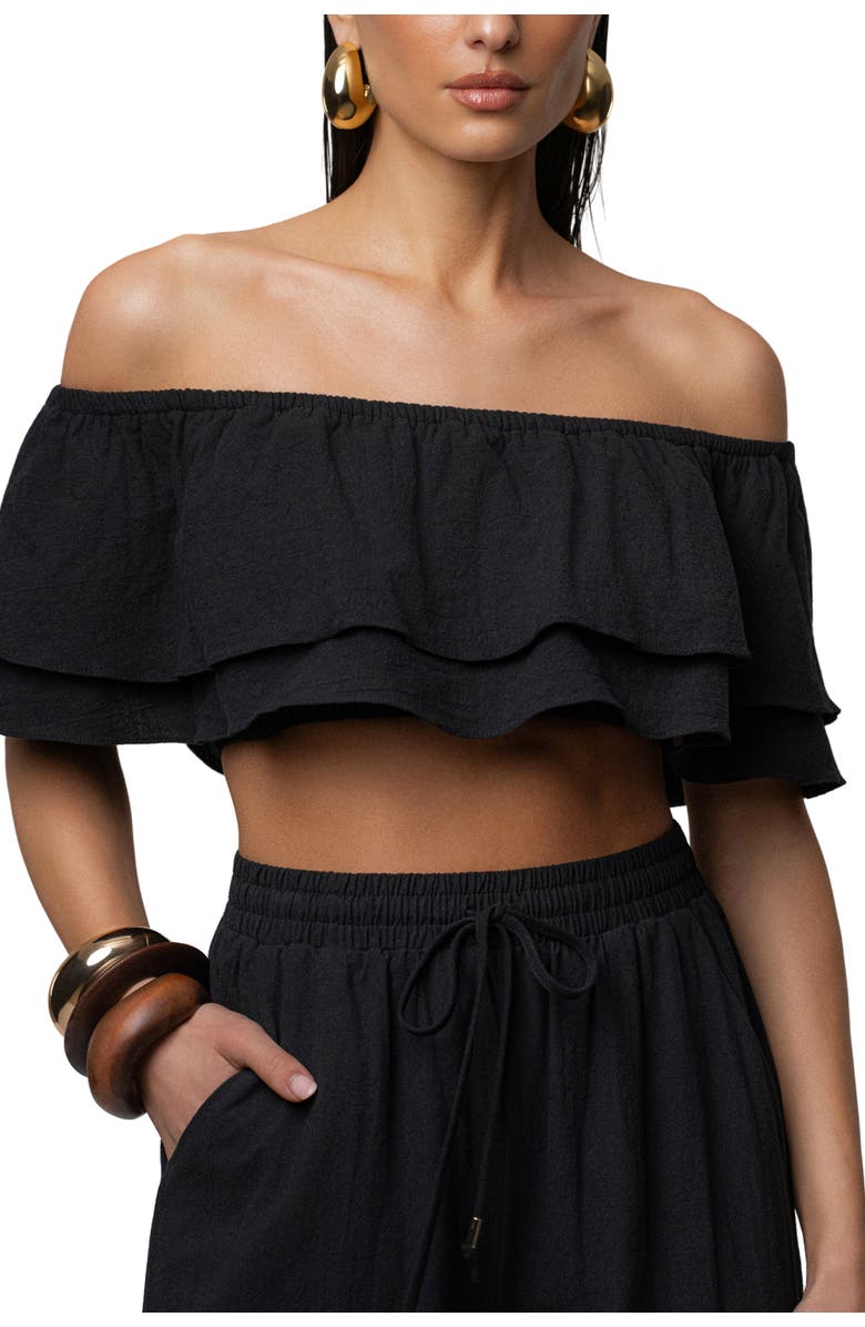 JLUXLABEL Marina Two-Piece Pant Set, Alternate, color, Black