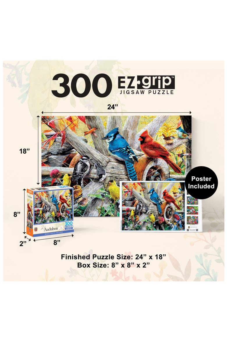 Backyard Birds 300 Piece Jigsaw Puzzle, Alternate, color, Multicolor