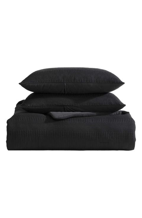 Reversible Variegated Waffle 14-Piece Comforter Set