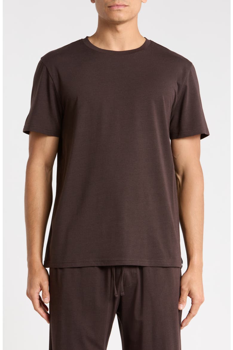 Ultimate Comfort Sleep T-Shirt, Main, color, CHOCOLATE