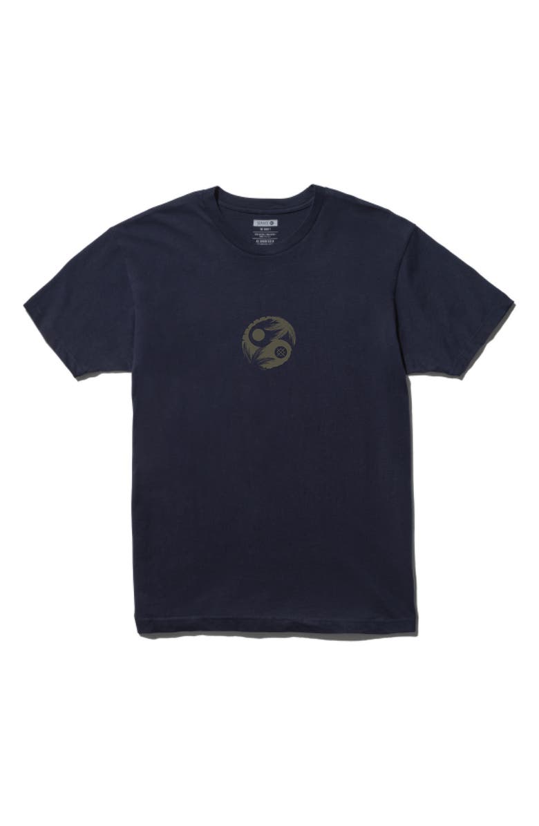 Stance Opposites Cotton Graphic T-Shirt, Alternate, color, Navy
