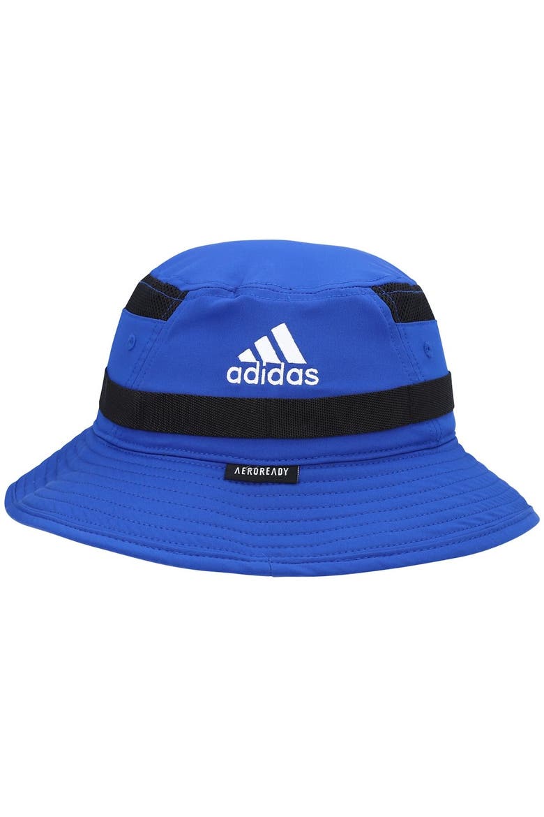 Men's adidas Royal Kansas Jayhawks 2021 Sideline AEROREADY Bucket Hat, Alternate, color, Royal