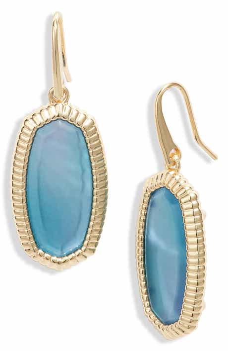 Dani Ridge Frame Drop Earrings