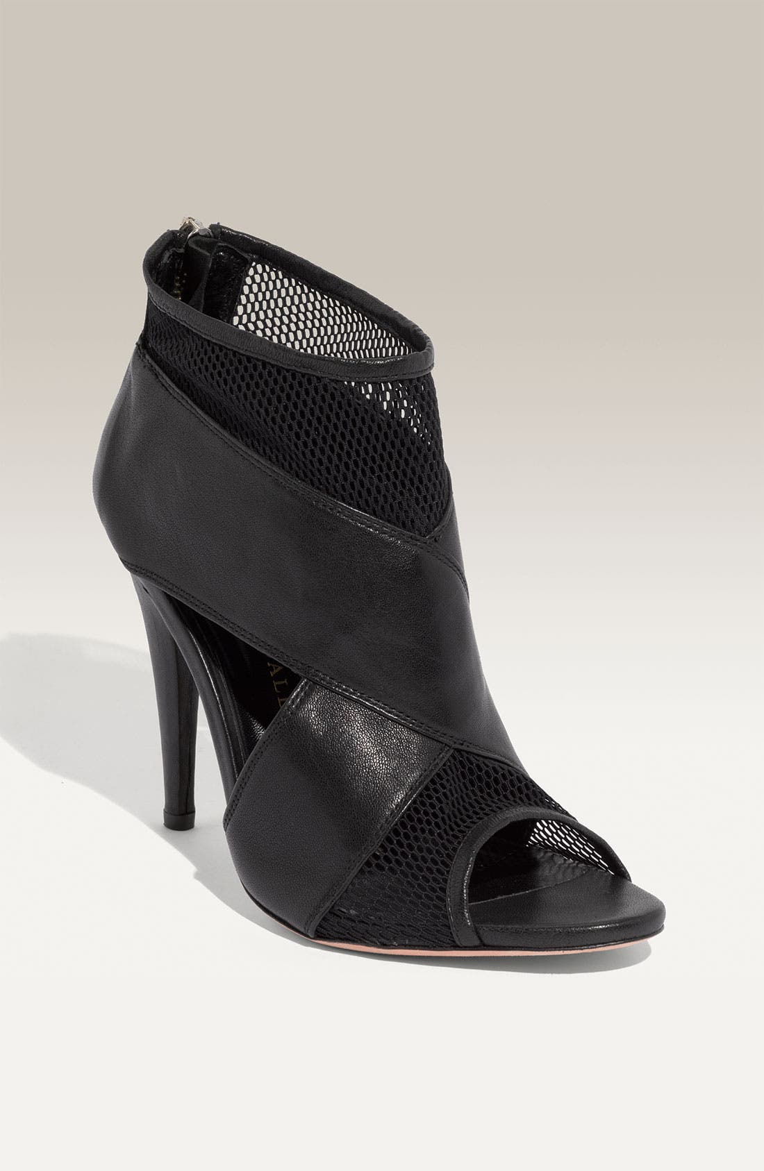 'Quinn' Bootie, Main, color, BLACK VACHETTA W/ MESH