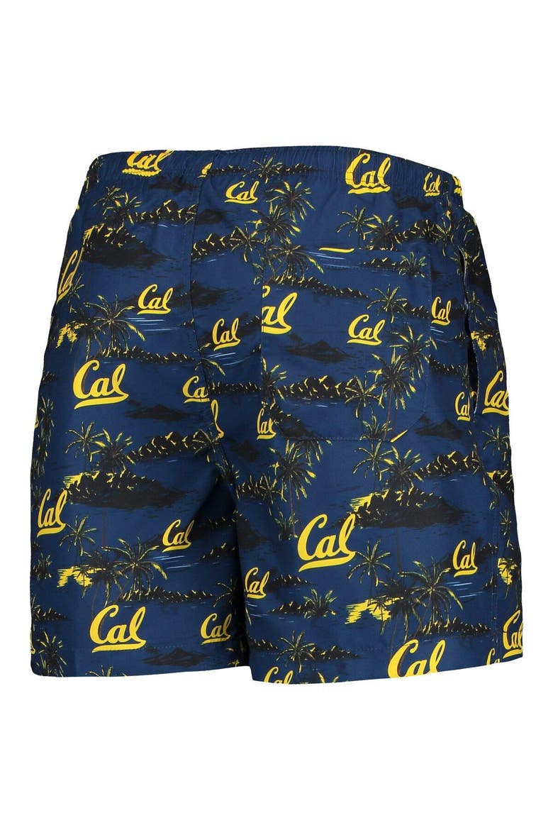 Men's FOCO Navy Cal Bears Island Palm Swim Trunks, Alternate, color, Navy