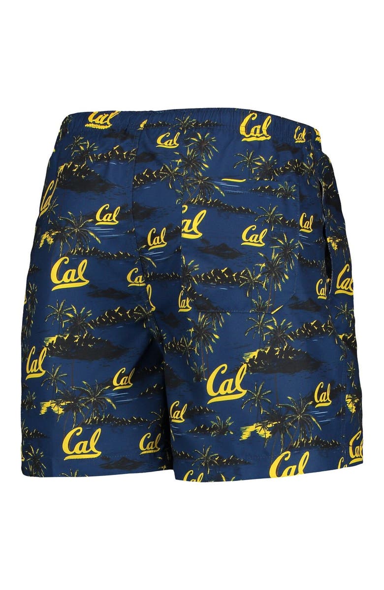 FOCO Men's FOCO Navy Cal Bears Island Palm Swim Trunks, Alternate, color, Navy