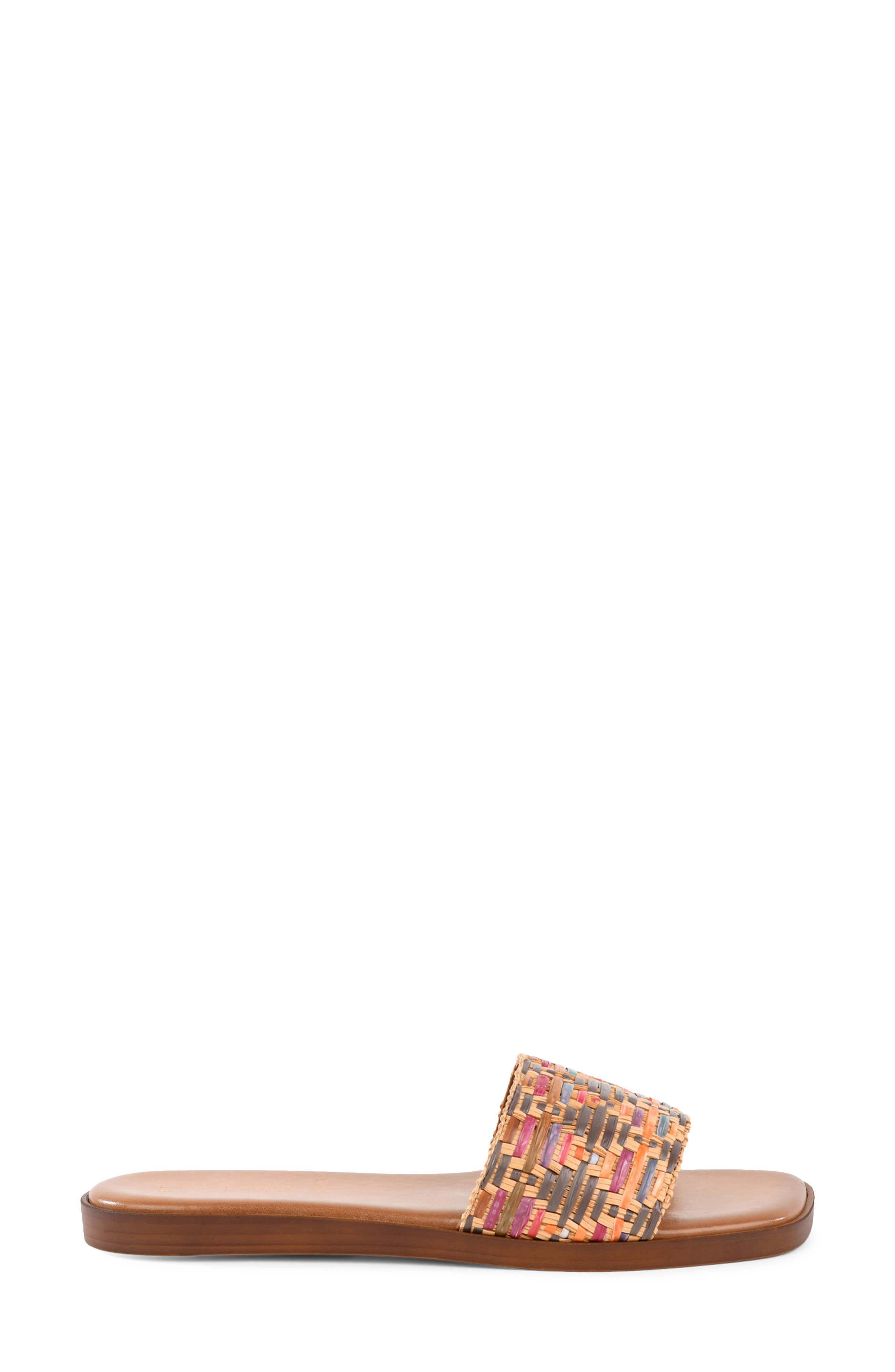 Palm Oasis Slide Sandal, Alternate, color, NATURAL MULTI
