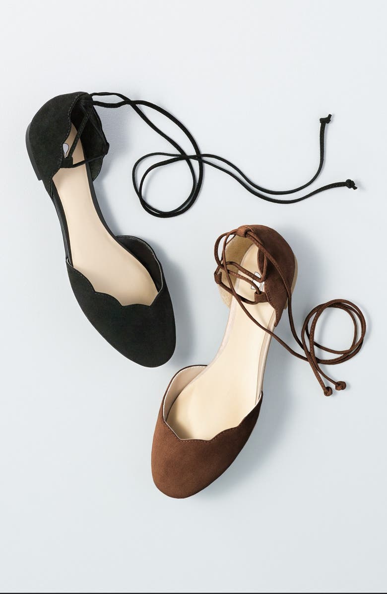 BP. Sophie Lace-Up Flat, Alternate, color,