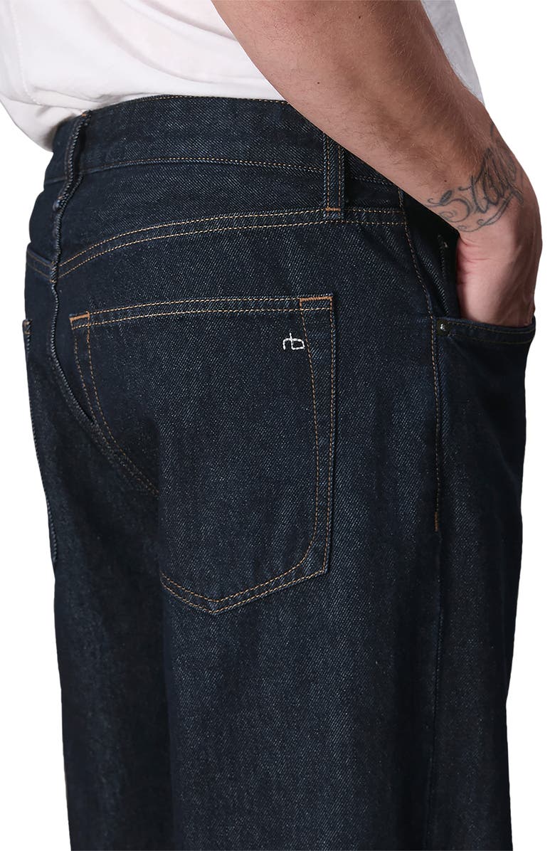 rag & bone Tapered Leg Jeans, Alternate, color, Rinse