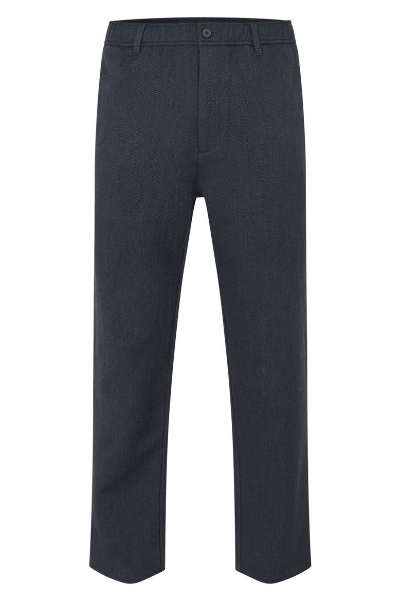 Sajabari Cotton and Wool Blend Trousers, Alternate, color, DARK GREY MEL.