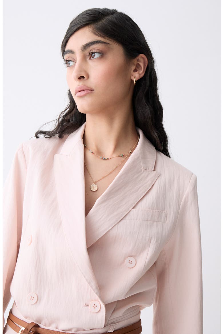 Caleira Relaxed Blazer, Alternate, color, PINK