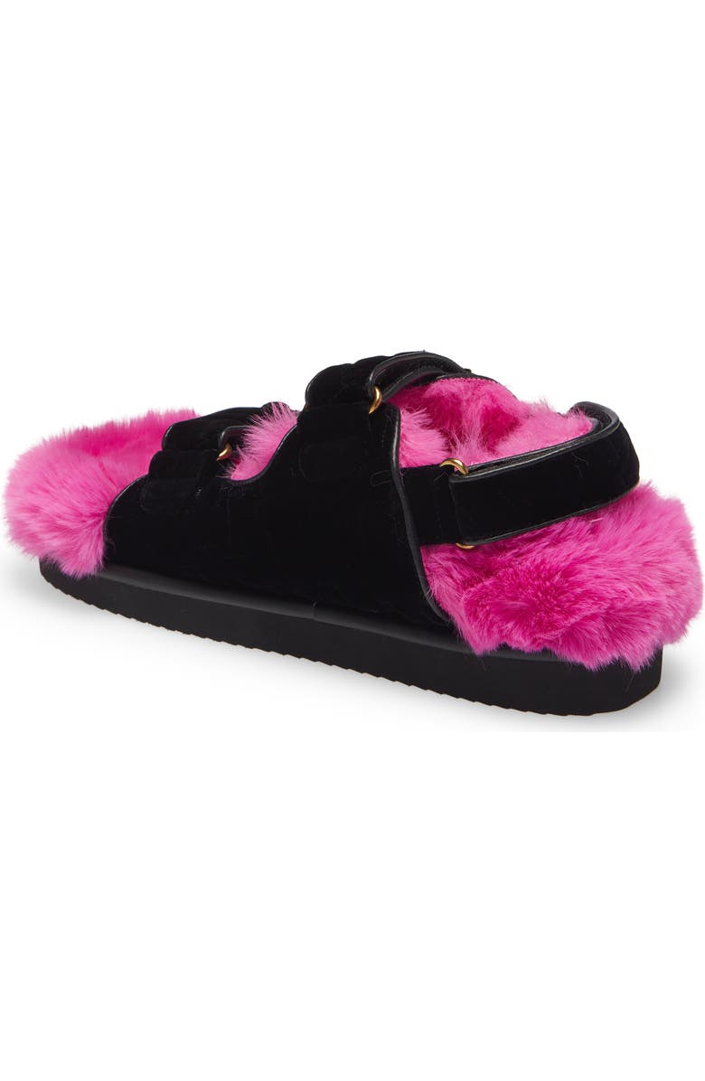 Kurt Geiger London Orson Faux Fur Slide Sandal, Alternate, color,