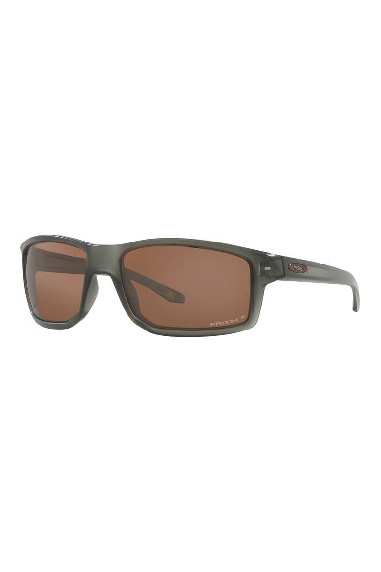 Gibston 61mm Polarized Wrap Sunglasses, Alternate, color, SMOKE