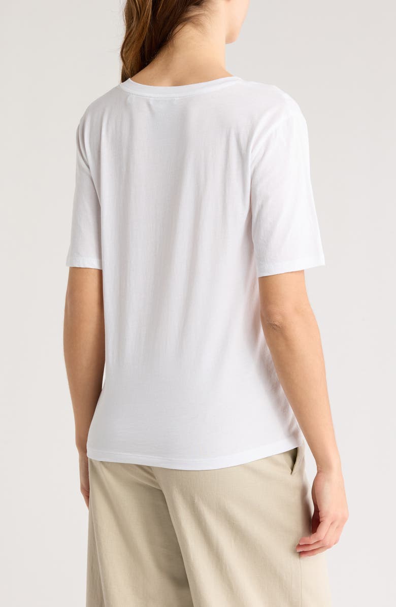 Vince V-Neck Elbow Sleeve T-Shirt, Alternate, color, 