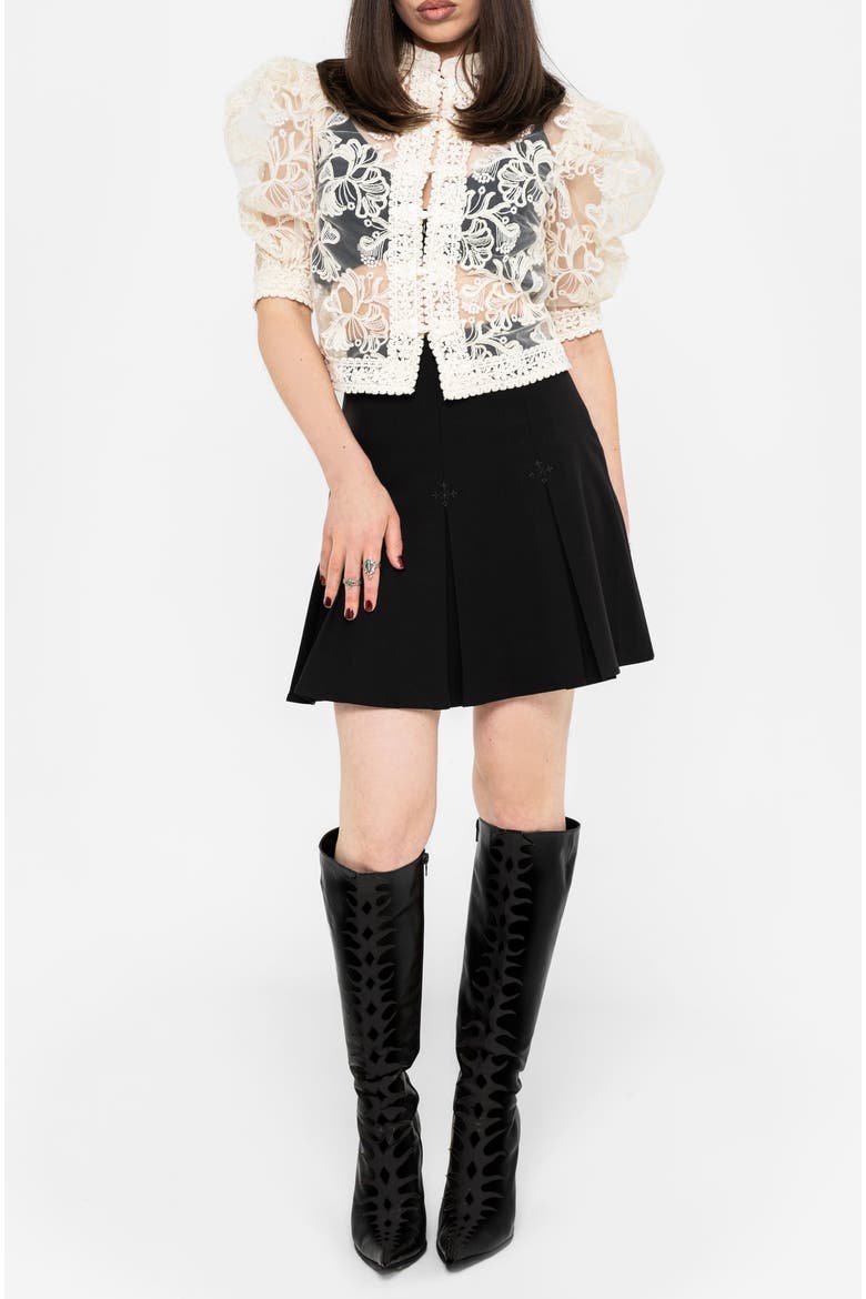 Angela Folk Embroidered Blouse, Alternate, color, White