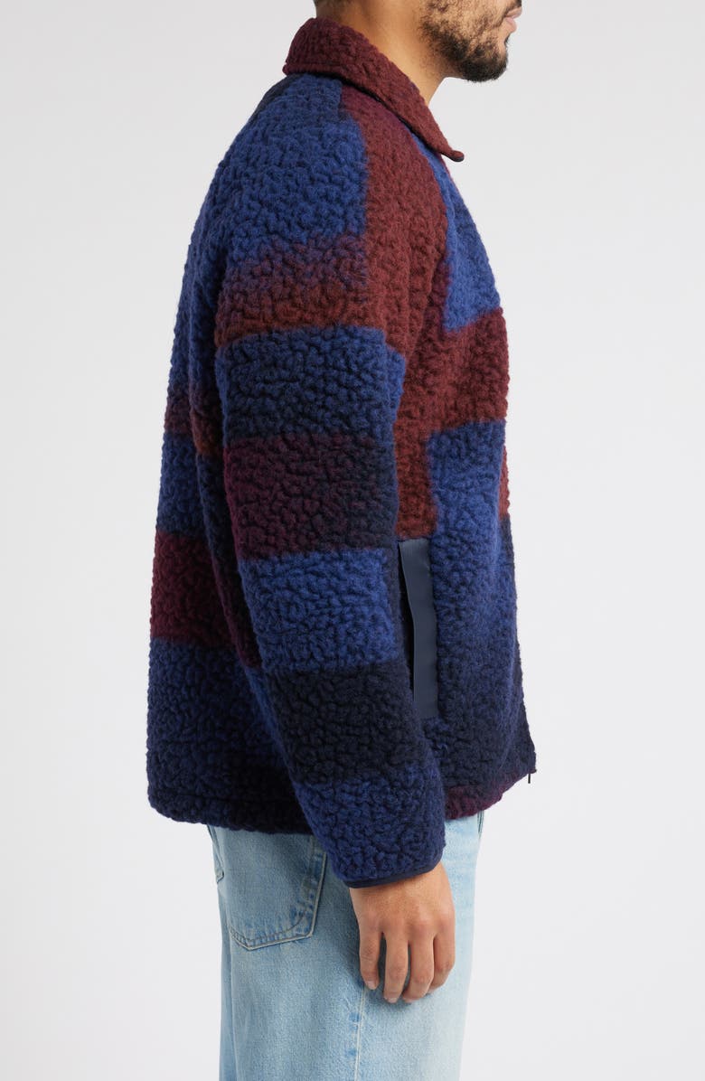 Percival Anderson Tetris Wool Blend Fleece Jacket, Alternate, color,