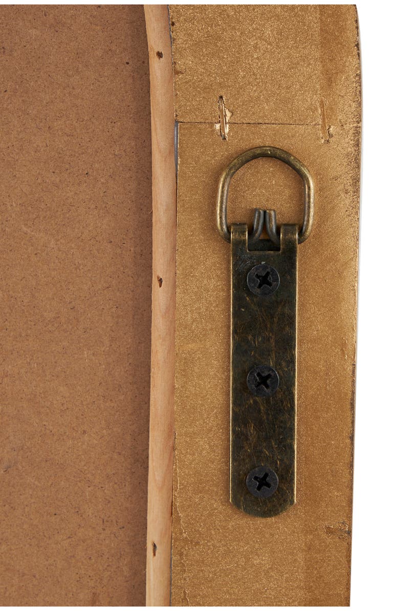 VIVIAN LUNE HOME Oval Wooden Wall Mirror, Alternate, color, Brown