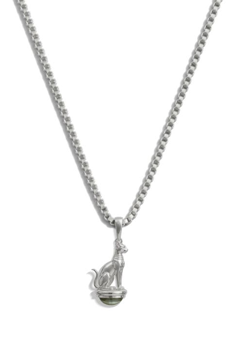 Sacred Cat Cabochon Necklace