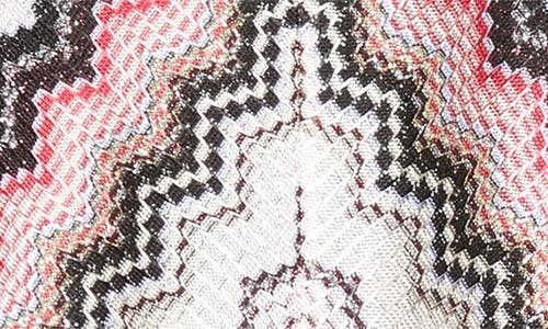 Shop Missoni Zigzag Stripe Sleeveless A-line Dress In Pink/beige Multi