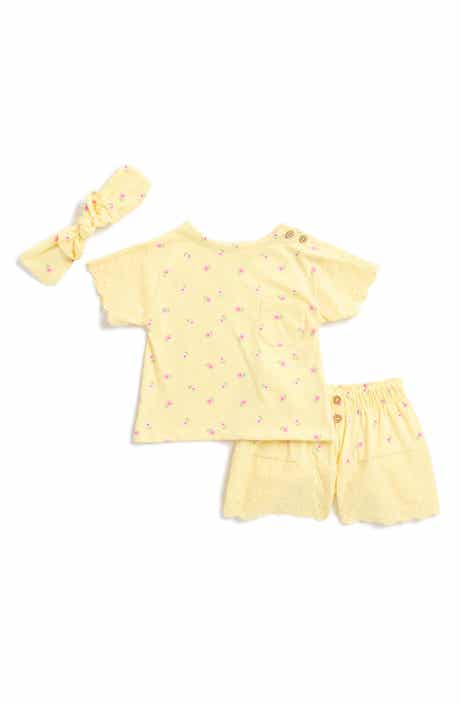 Jessica Simpson Floral T-Shirt, Shorts, & Headband Set