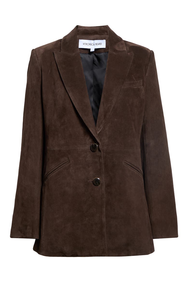 Maci Suede Dickey Jacket, Main, color, ESPRESSO