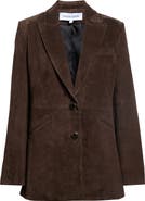 Veronica Beard Maci Suede Dickey Jacket