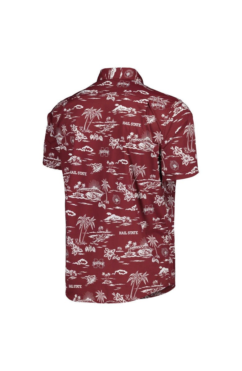 Reyn Spooner Men's Reyn Spooner Maroon Mississippi State Bulldogs Performance Button-Down Shirt, Alternate, color, 